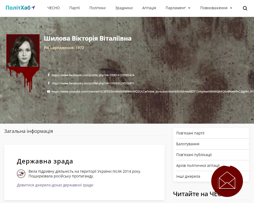 Шилова Виктория сепаратист полное досье компромат