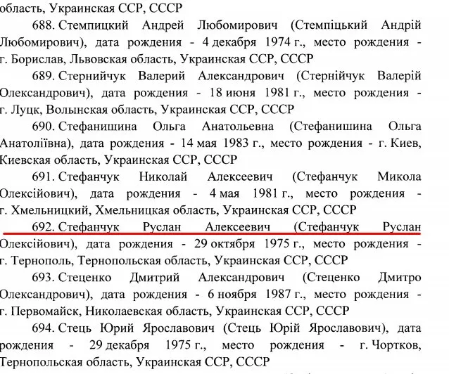 Стефанчук Руслан Алексеевич полное досье компромат