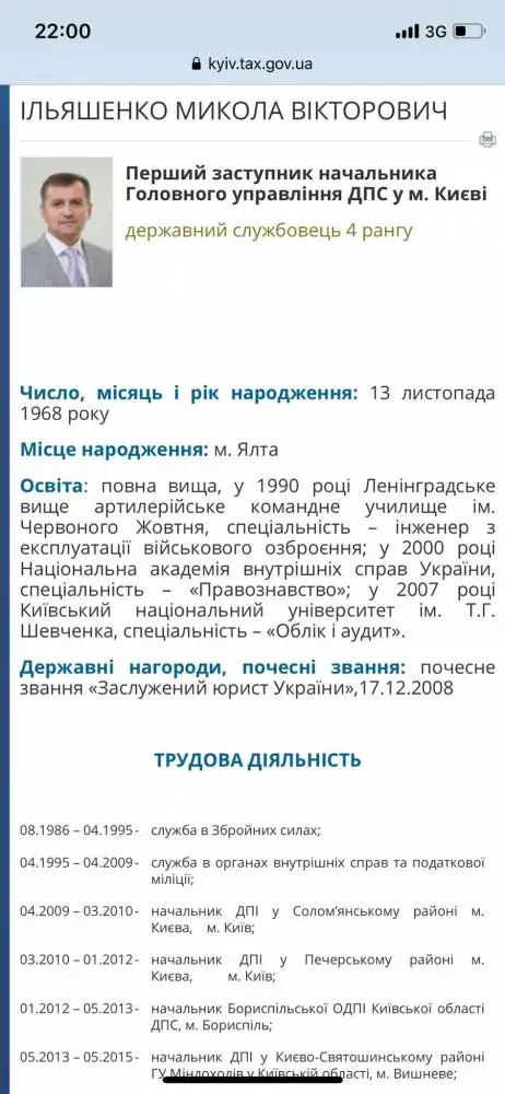 Ильяшенко Николай Викторович полное досье компромат